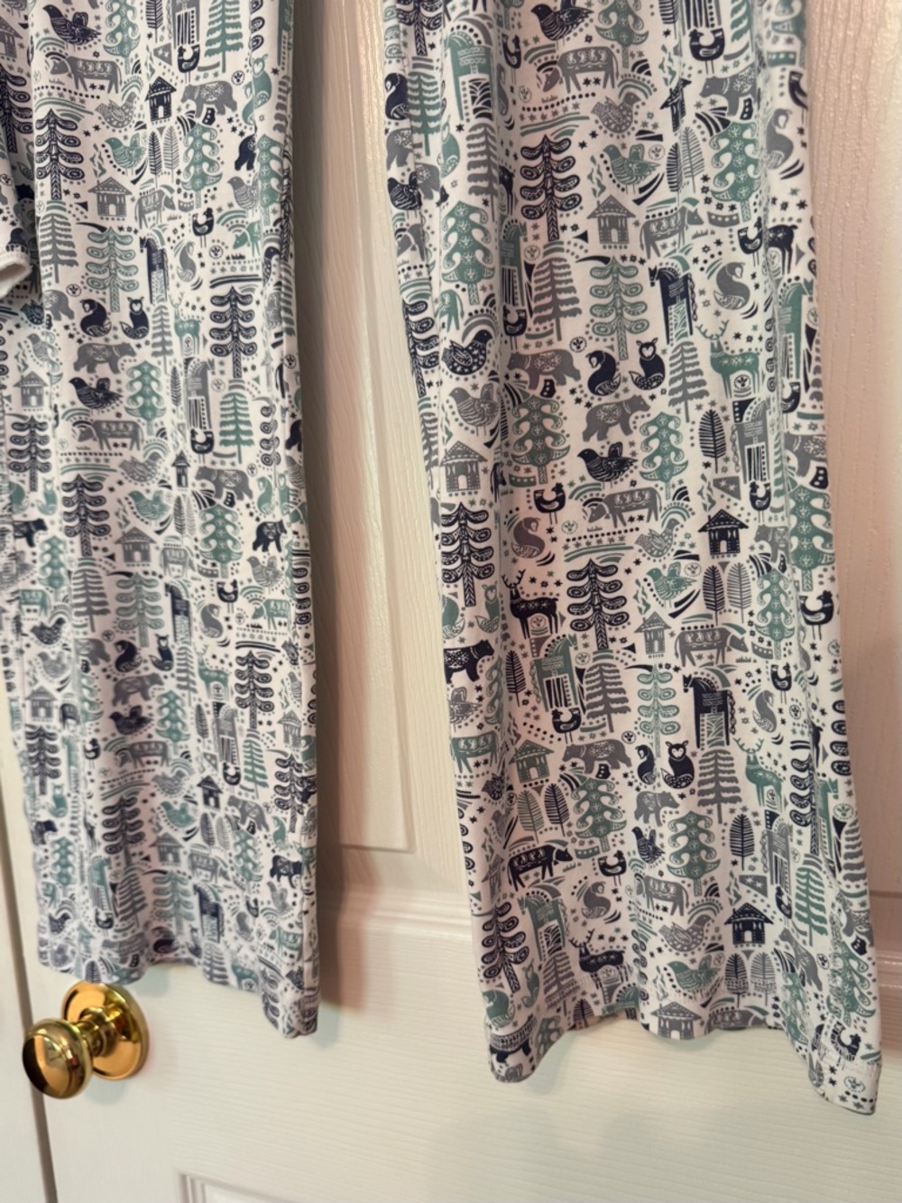 Roller Rabbit Nordic Folk Pima Cotton Pajamas XXL - Picture 9 of 14